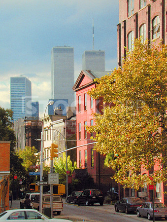 World Trade Center from Greenwich Village